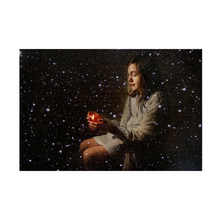 Trademark Fine Art Abendstern 'The Little Match Girl' Canvas Art, 12x19 1X10285-C1219GG